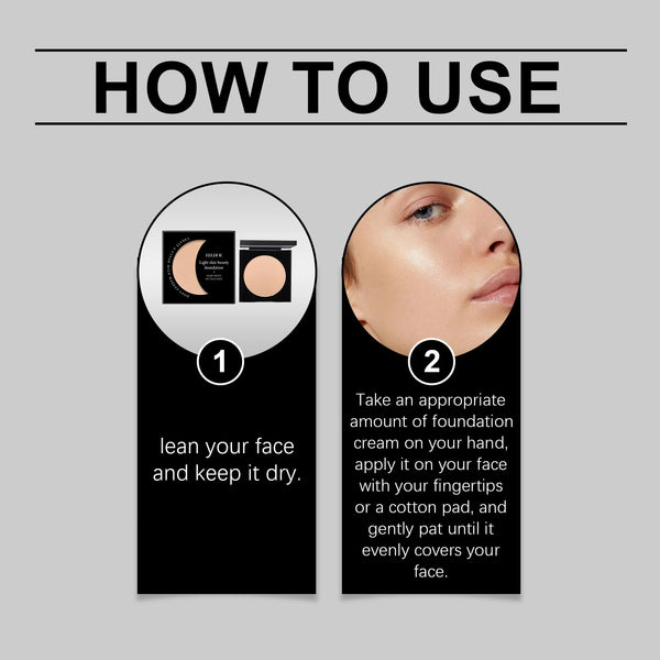 Vitamin E Light Skin Beauty Foundation Hyaluronic Acid Moisturizing Concealer Brightening Even Tone Lightweight Long Wear Flawless Face Base Makeup