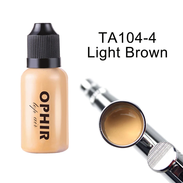 OPHIR Airbrush Makeup Foundation Inks Colors Air Foundation for Face Paint Makeup Salon Cosmetic, 7 Colors for Choose 30ml TA104