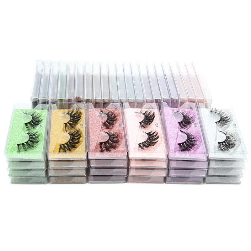 Wholesale Mink Eyelashes 4/10/30/100pcs 3d Mink Lashes Natural Fake Eyelashes Messy False Eye Lashes Makeup False Lashes In Bulk