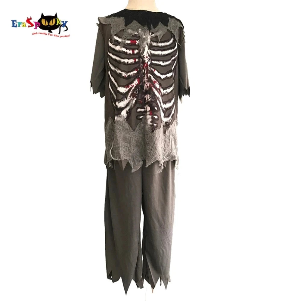 Boys Zombie Costume Boys Ghost Halloween Costumes Girls Scary Bloody Skeleton Party Cosplay Fancy Dress Outfits Clothing