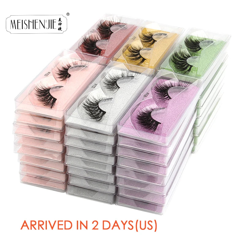 Wholesale Mink Eyelashes 4/10/30/100pcs 3d Mink Lashes Natural Fake Eyelashes Messy False Eye Lashes Makeup False Lashes In Bulk