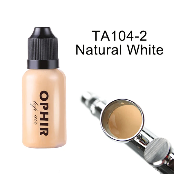 OPHIR Airbrush Makeup Foundation Inks Colors Air Foundation for Face Paint Makeup Salon Cosmetic, 7 Colors for Choose 30ml TA104