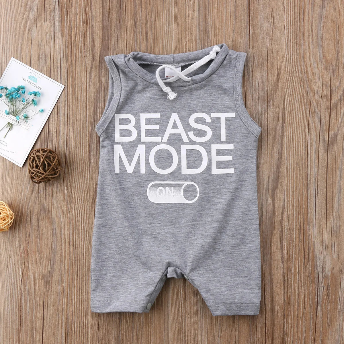 Citgeett Summer Infant Kids Baby Boy Sleeveless Romper Gray Jumpsuit Outfit Clothes Best Mode Casual Summer Clothing