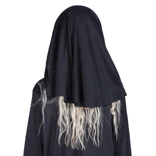 Eraspooky Nuns Dress Robe Women Sister Court Cosplay Female Halloween Costume Vintage Religion Black Hooded Gown Fancy Dress