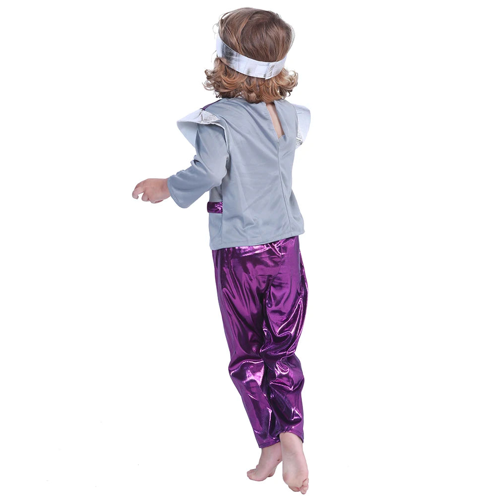 Eraspooky Toddler Astronaut  Halloween Costume For boyRetro Robot Costume Boy Spaceman Costumes Robot Cosplay Carnival