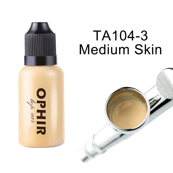 OPHIR Airbrush Makeup Foundation Inks Colors Air Foundation for Face Paint Makeup Salon Cosmetic, 7 Colors for Choose 30ml TA104