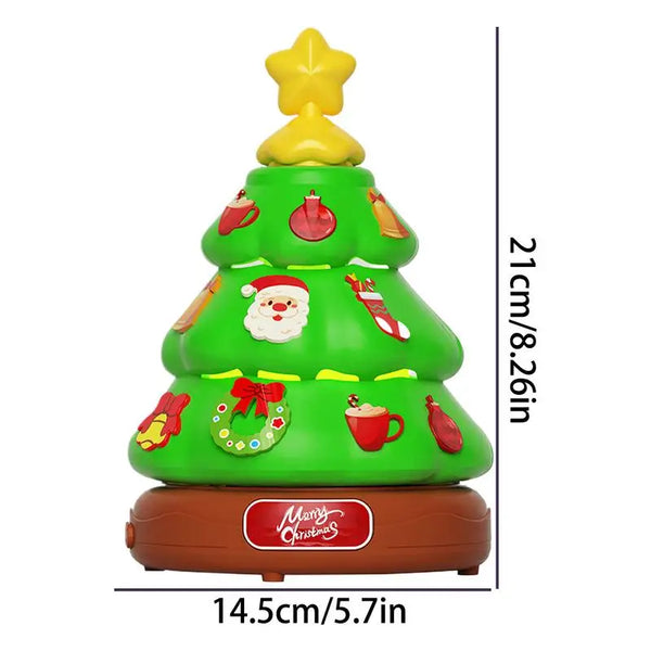 Christmas Tree Music Box Bubble Machine Toy Bubble Machine With Lights Christmas Music Children Decorating For Children For