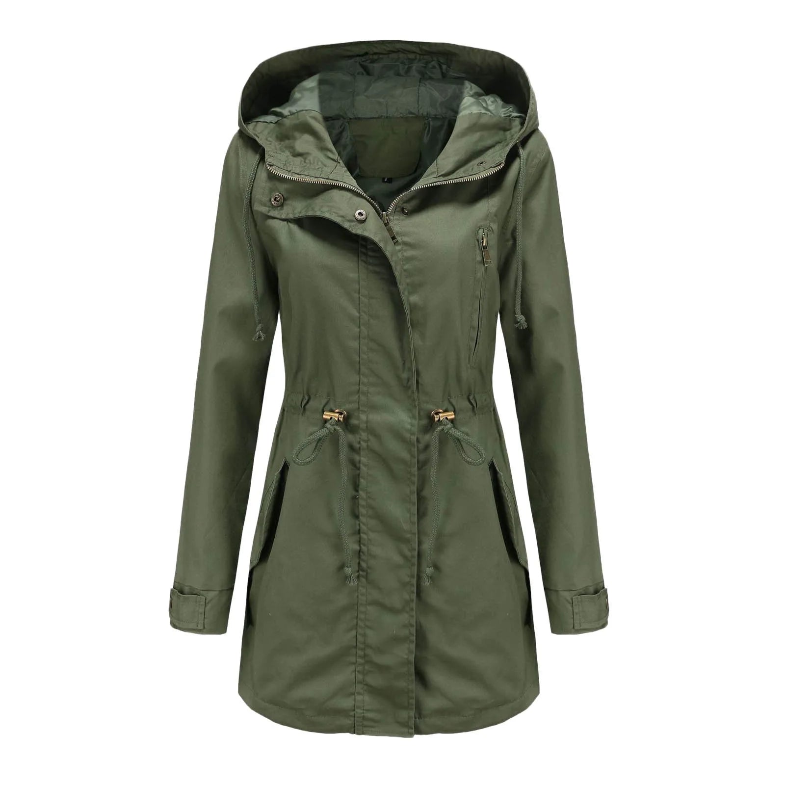 Women Jacket Coat Windproof Waterproof Autumn Lightweight Raincoat Casual Outdoor Trench Outerwear Hooded Windbreaker Chaquetas