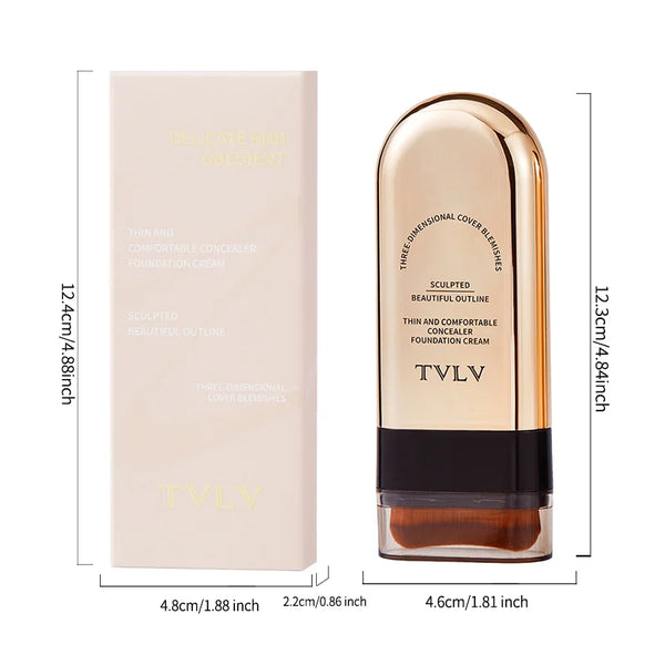 4‑in‑1 Makeup Artist Base Makeup Bundle, Hydrating Primer Gel, HD Setting Spray, Full‑Coverage Foundation Stick with Premium Foundation Brush, Long‑Lasting Matte Finish for Daily Makeup