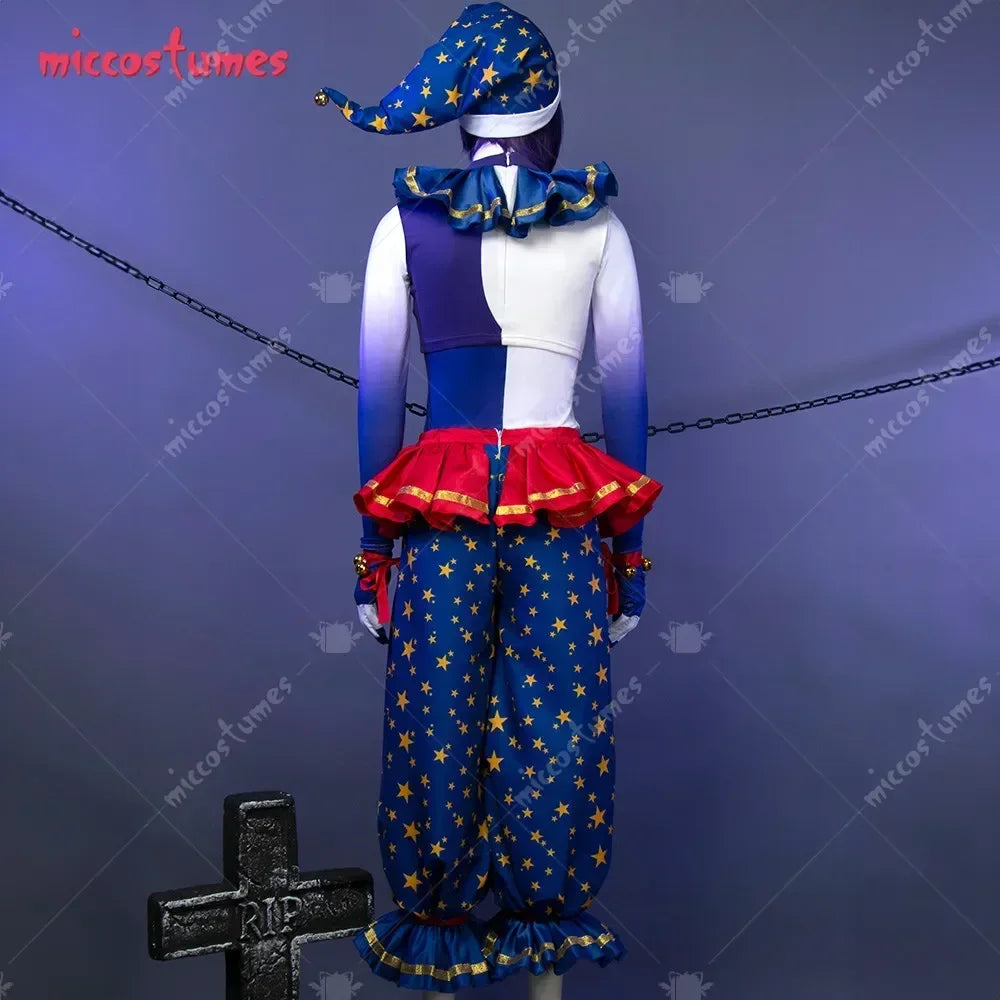 Miccostumes Cosplay Costume for Halloween Top Vest and Pants with Hat Gloves