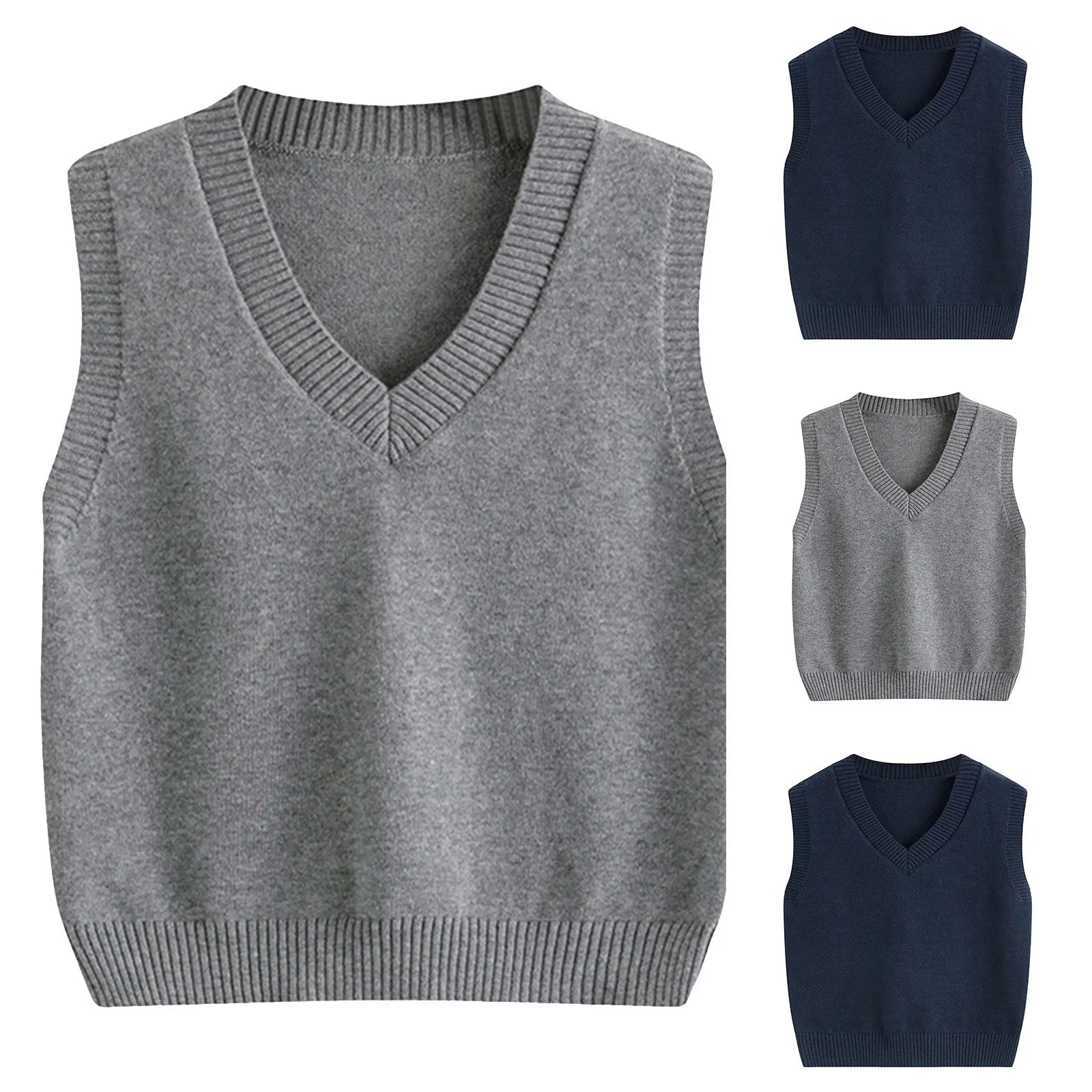 Knit Planets Tee Shirt For Boys Tops Girls Boys Toddlers' V Neck Sweater Vest Childrens Kids Sleeveless Winter Vest Clothes