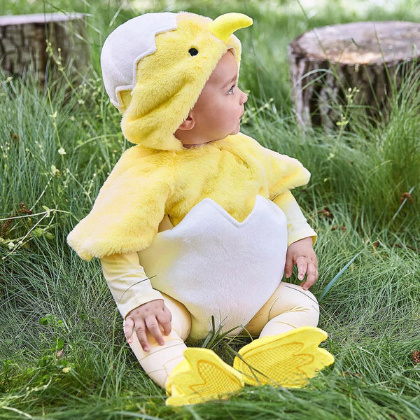 Girl Outfits Infant Boys Girls Cosplay Chicken Animal Costume Winter Fleece Hooded Romper Bodysuits Footwear Set Baby Size