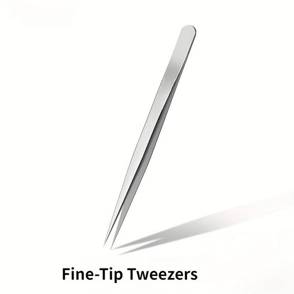 Stainless Steel Precision Pointed Tweezers, Beauty Makeup Eyebrow Pliers, Hair Removal , Accurate Pimple/Blackhead Extraction