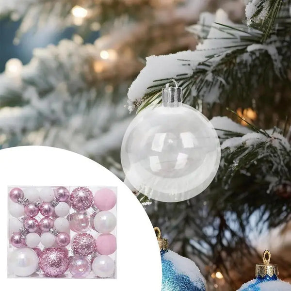 Christmas Ornaments Balls Christmas Tree Shatterproof Ornament Colorful Ball Indoor Outdoor Christmas Celebration Ornaments For