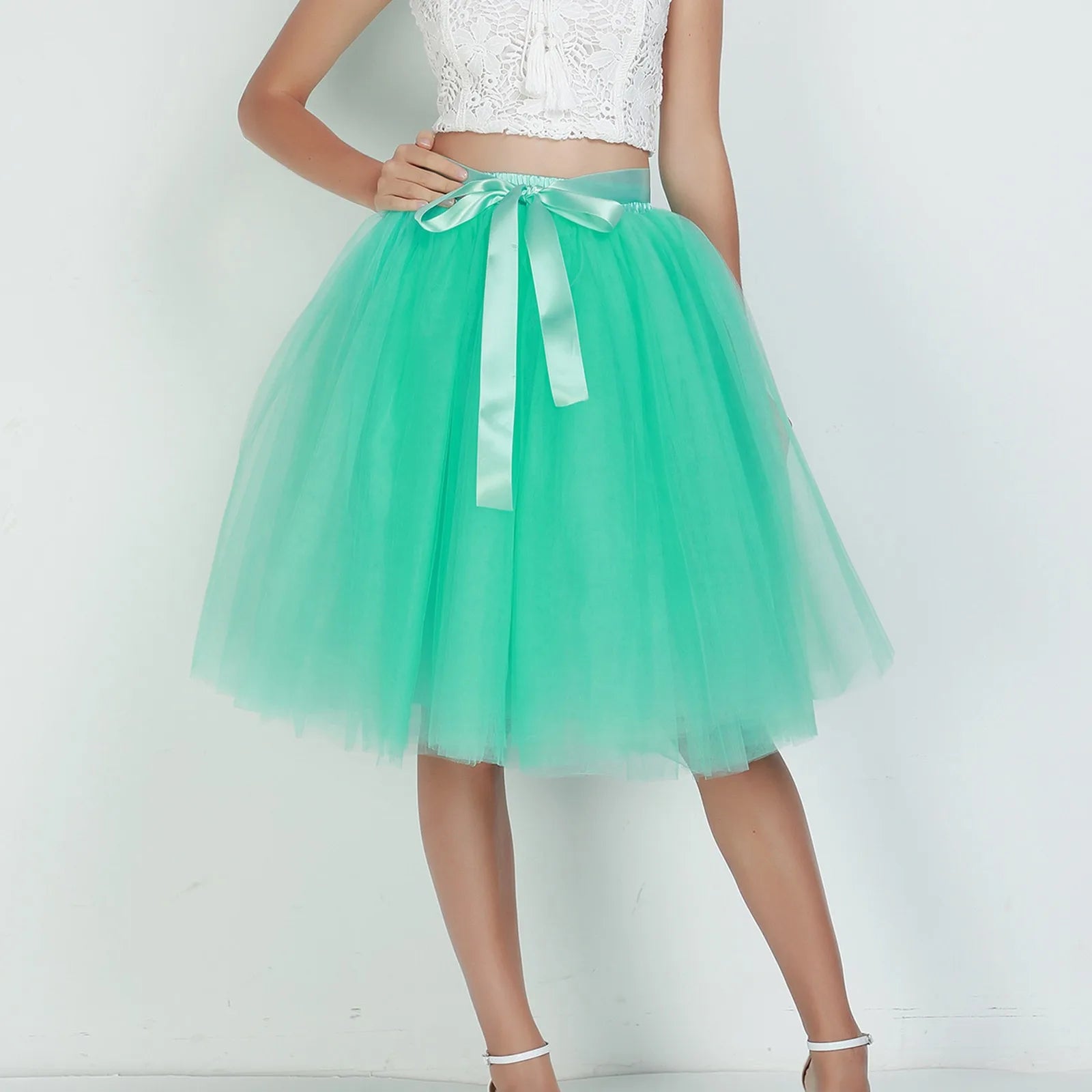 Princess Fairy Tulle Skirt Ballet Dance Tutu Skirts For Women Lolita Petticoat Tulle Party Puffy Skirts Ball Gown Dancewear