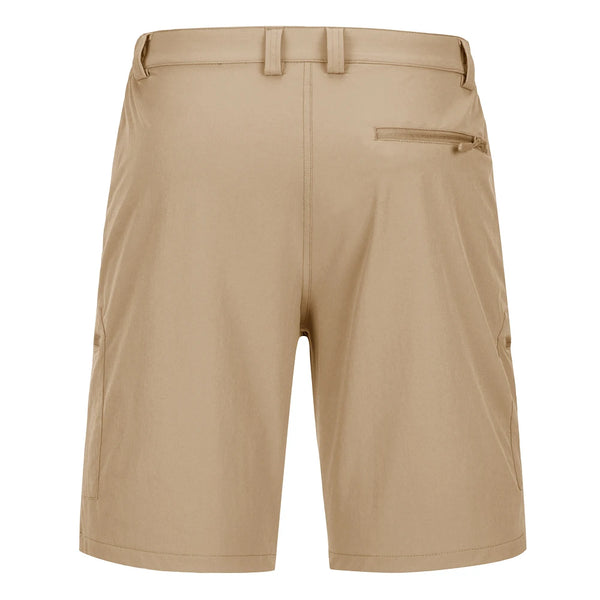 Men's Shorts Quick Dry Lightweight Hiking Cargo Golf Short Water Resistant Elastic Waist Shorts with 5 Zip Pockets