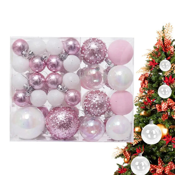 Christmas Ornaments Balls Christmas Tree Shatterproof Ornament Colorful Ball Indoor Outdoor Christmas Celebration Ornaments For