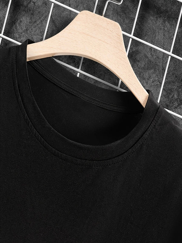 Wo's Clothing Letter Print Crew Neck Tshirt Casual Short Sleeve Drop Shoulder TopCotton Casual Short Sleeve Tee Soft, Comfortable & Machine Washable-Ideal for Casual Attire & Unique Gift, All-Season Casual Wear for Fans|Playf