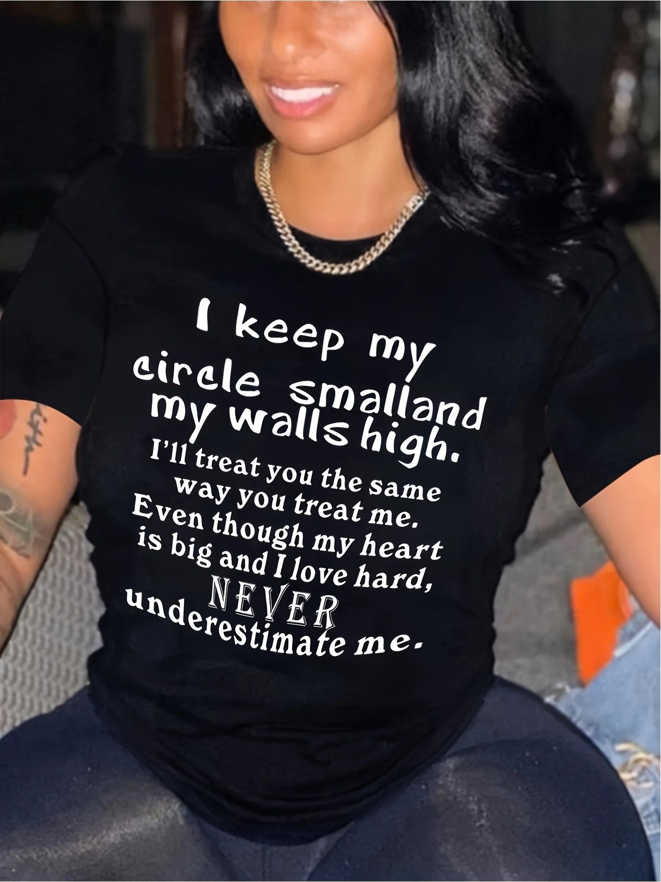 Wo's Clothing Letter Print Crew Neck Tshirt Casual Short Sleeve Drop Shoulder TopCotton Casual Short Sleeve Tee Soft, Comfortable & Machine Washable-Ideal for Casual Attire & Unique Gift, All-Season Casual Wear for Fans|Playf