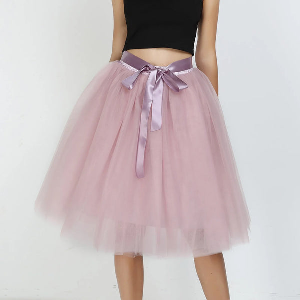 Princess Fairy Tulle Skirt Ballet Dance Tutu Skirts For Women Lolita Petticoat Tulle Party Puffy Skirts Ball Gown Dancewear
