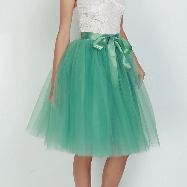 Princess Fairy Tulle Skirt Ballet Dance Tutu Skirts For Women Lolita Petticoat Tulle Party Puffy Skirts Ball Gown Dancewear