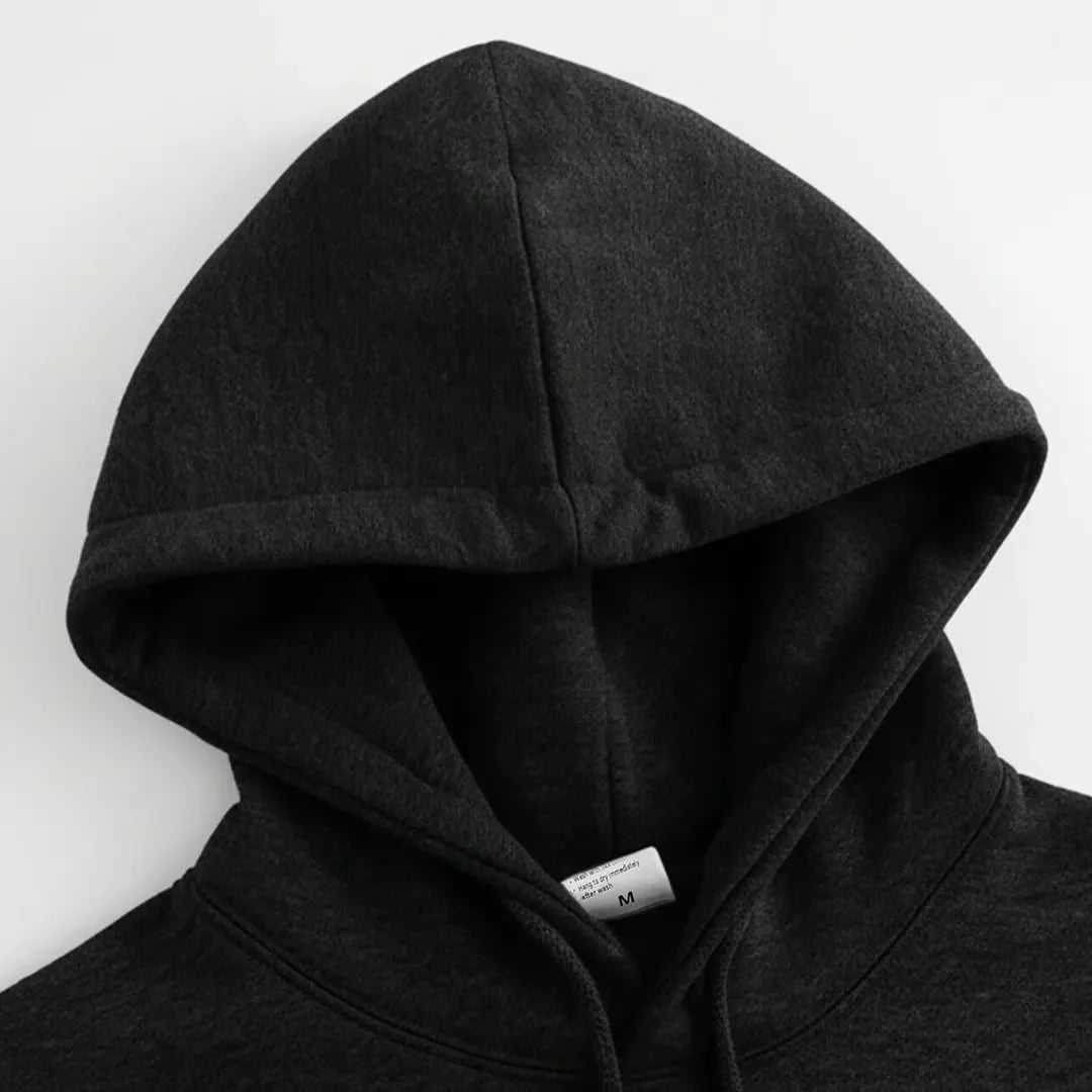 Men's Faith Over Fear Graphic Hoodie - Cotton Blend Black Long Sleeve Pullover Regular Fit | Soft & Breathable Fabric, Durable Print, Everyday Comfort, Machine Washable, Casual Urban Outdoor Commuting