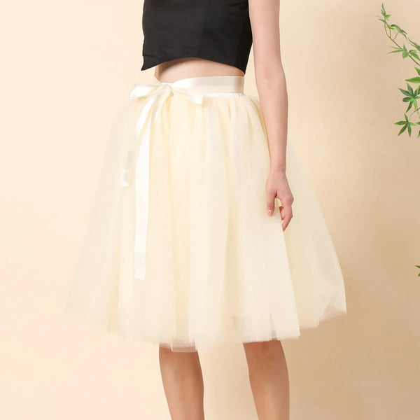 Princess Fairy Tulle Skirt Ballet Dance Tutu Skirts For Women Lolita Petticoat Tulle Party Puffy Skirts Ball Gown Dancewear