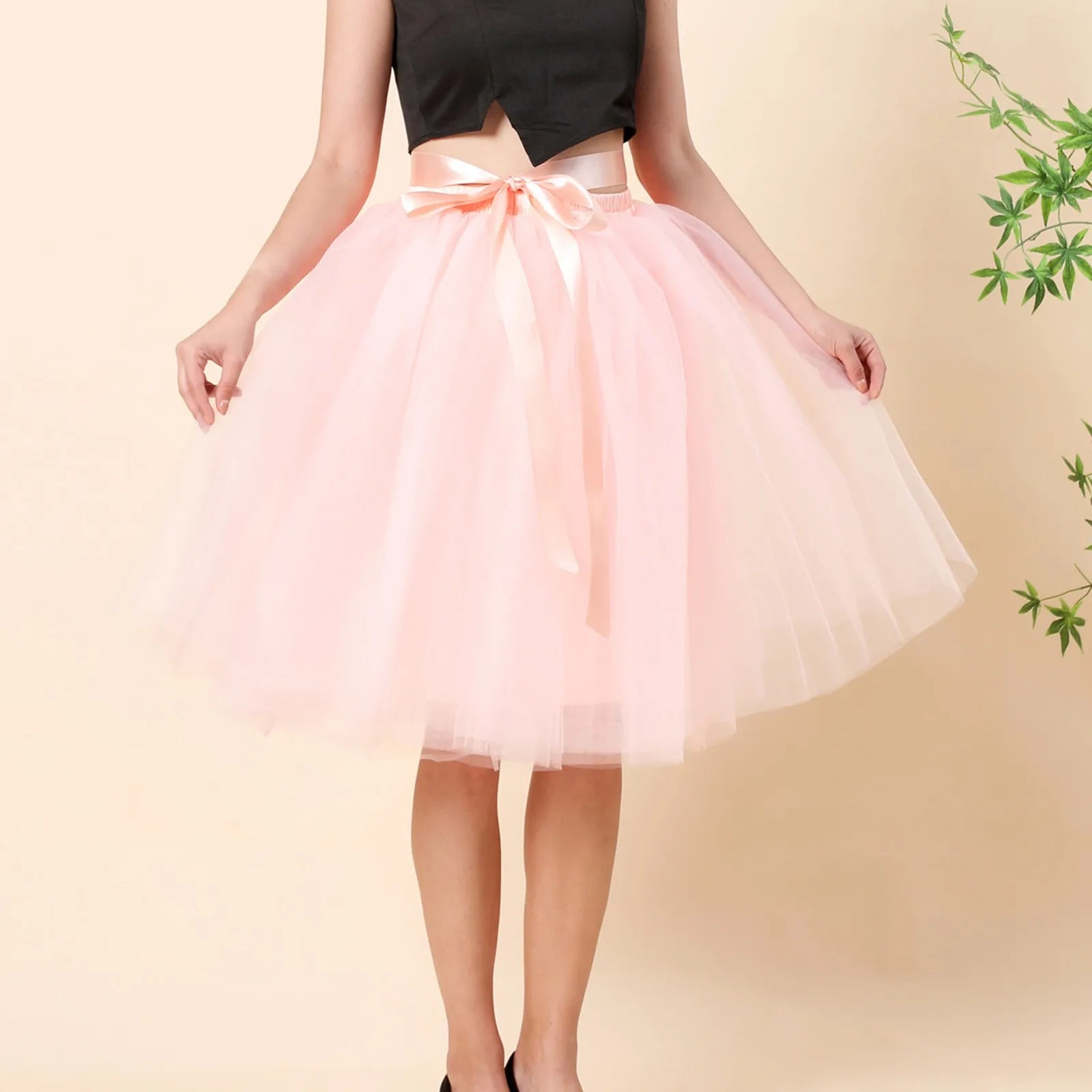 Princess Fairy Tulle Skirt Ballet Dance Tutu Skirts For Women Lolita Petticoat Tulle Party Puffy Skirts Ball Gown Dancewear
