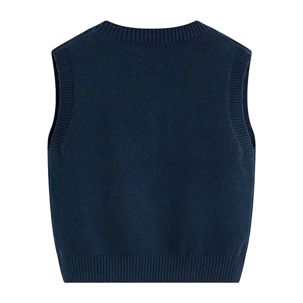 Knit Planets Tee Shirt For Boys Tops Girls Boys Toddlers' V Neck Sweater Vest Childrens Kids Sleeveless Winter Vest Clothes
