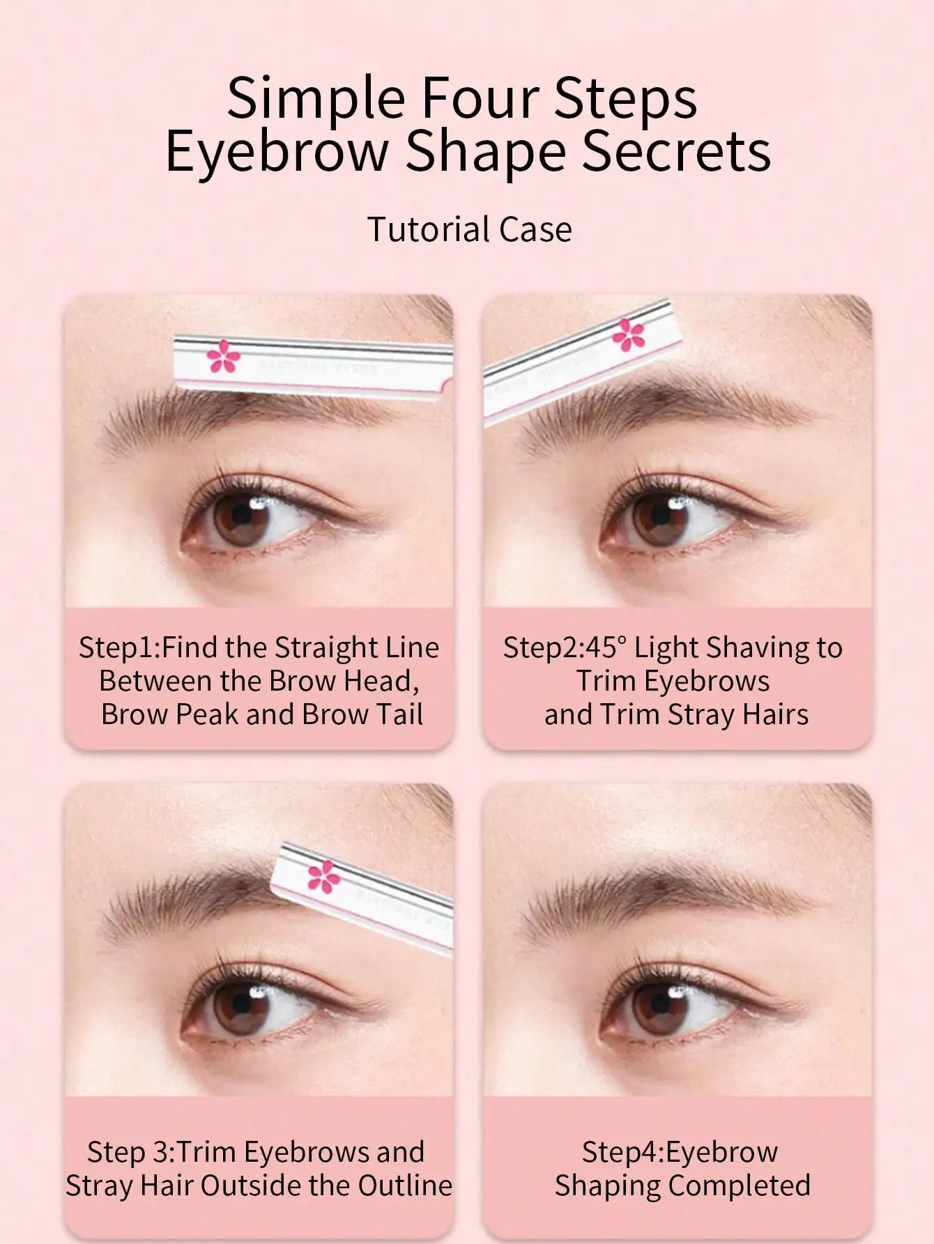 5pcs Compact And Exquisite Beipin Professional Eyebrow Trimmer, Sharp Blade For Smooth And Clean Grooming