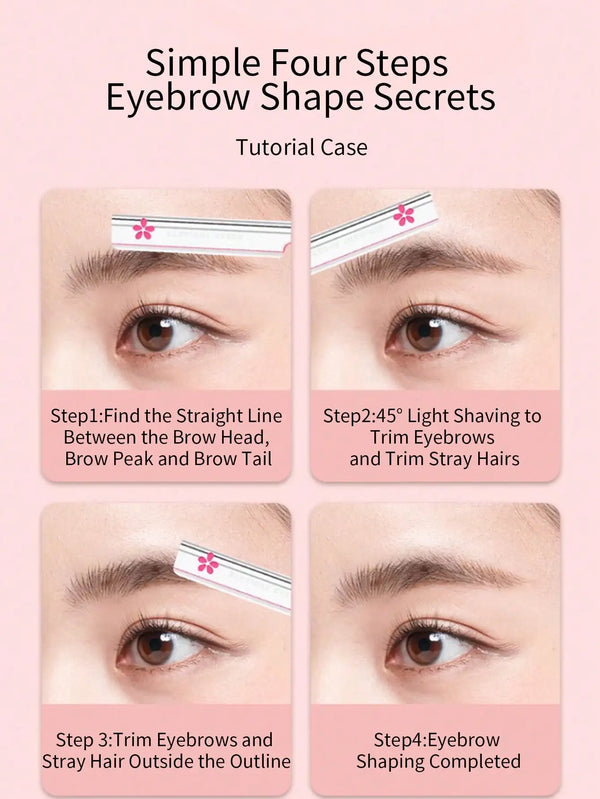 5pcs Compact And Exquisite Beipin Professional Eyebrow Trimmer, Sharp Blade For Smooth And Clean Grooming