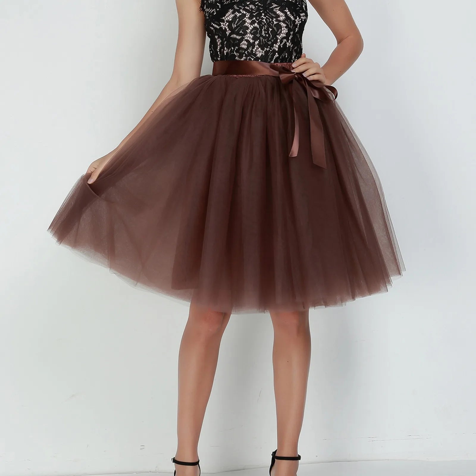 Princess Fairy Tulle Skirt Ballet Dance Tutu Skirts For Women Lolita Petticoat Tulle Party Puffy Skirts Ball Gown Dancewear