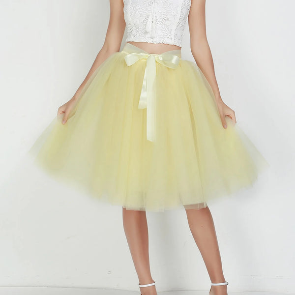 Princess Fairy Tulle Skirt Ballet Dance Tutu Skirts For Women Lolita Petticoat Tulle Party Puffy Skirts Ball Gown Dancewear