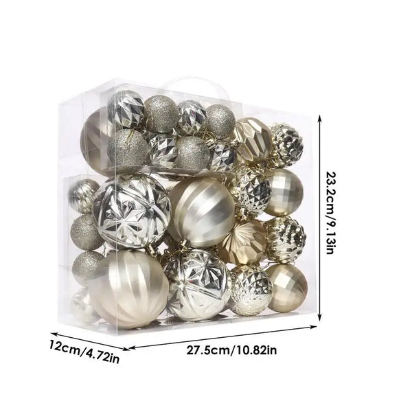 Christmas Ornaments Balls Christmas Tree Shatterproof Ornament Colorful Ball Indoor Outdoor Christmas Celebration Ornaments For