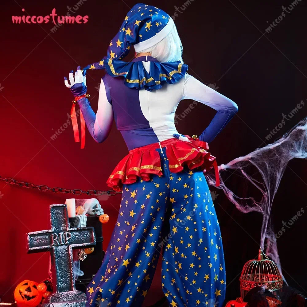 Miccostumes Cosplay Costume for Halloween Top Vest and Pants with Hat Gloves