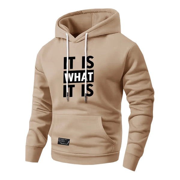 Men's Hoodie Hooded New Spring and Autumn Print Comfortable Pullover Loose Jacket Casual Sports Simple Top, Suitable for Activities Such as Home, Outdoor Sports, Hiking, Tourism, Vacation, Etc