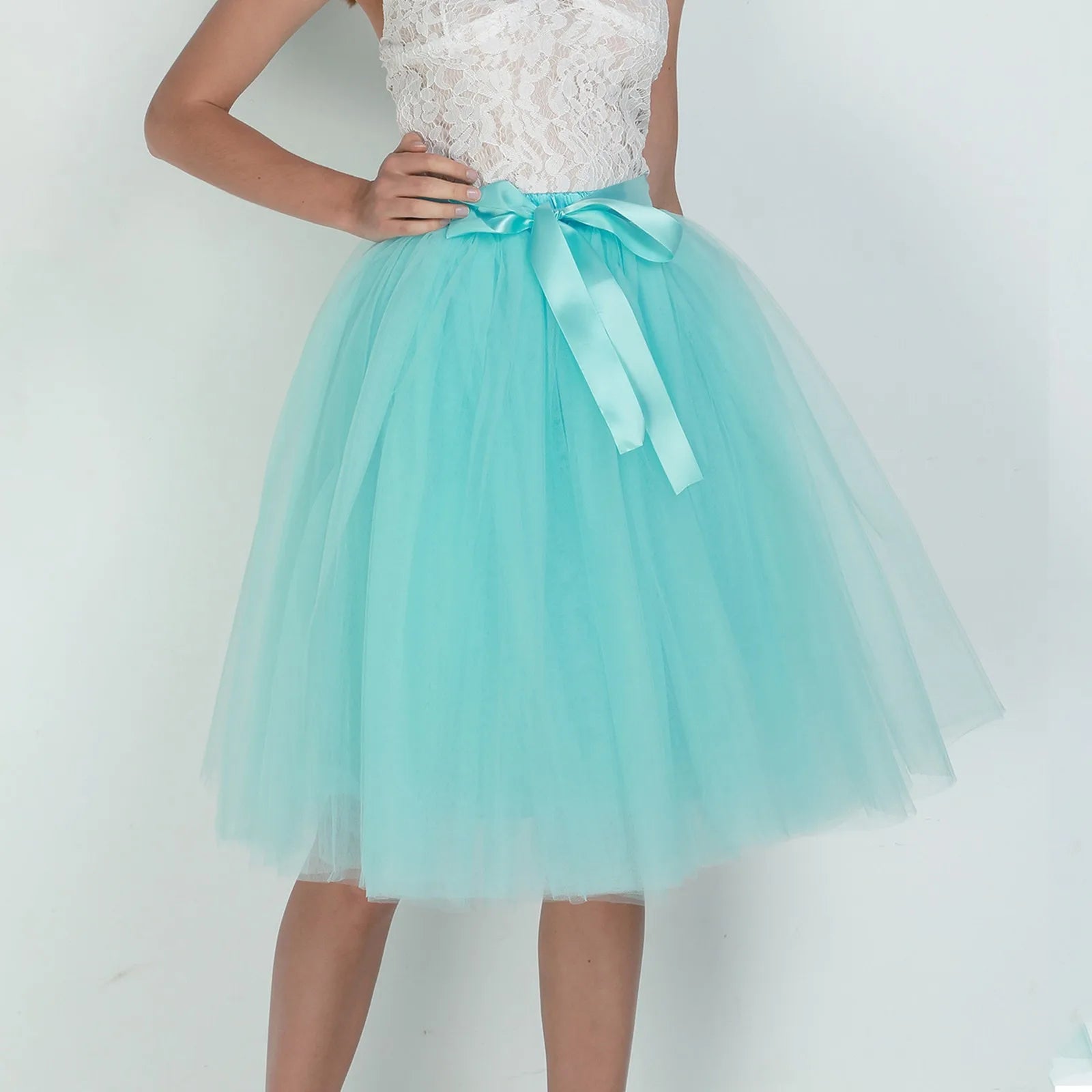 Princess Fairy Tulle Skirt Ballet Dance Tutu Skirts For Women Lolita Petticoat Tulle Party Puffy Skirts Ball Gown Dancewear