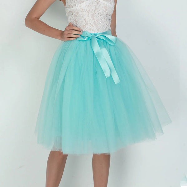 Princess Fairy Tulle Skirt Ballet Dance Tutu Skirts For Women Lolita Petticoat Tulle Party Puffy Skirts Ball Gown Dancewear