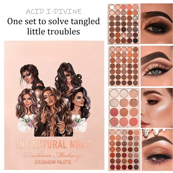 Eyeshadow Palette Book 76/91/117 Colors Matte Shimmer Glitter High Pigmented Long Lasting Resistant Beginner Friendly Makeup for Daily Use Party Gift Women Girl