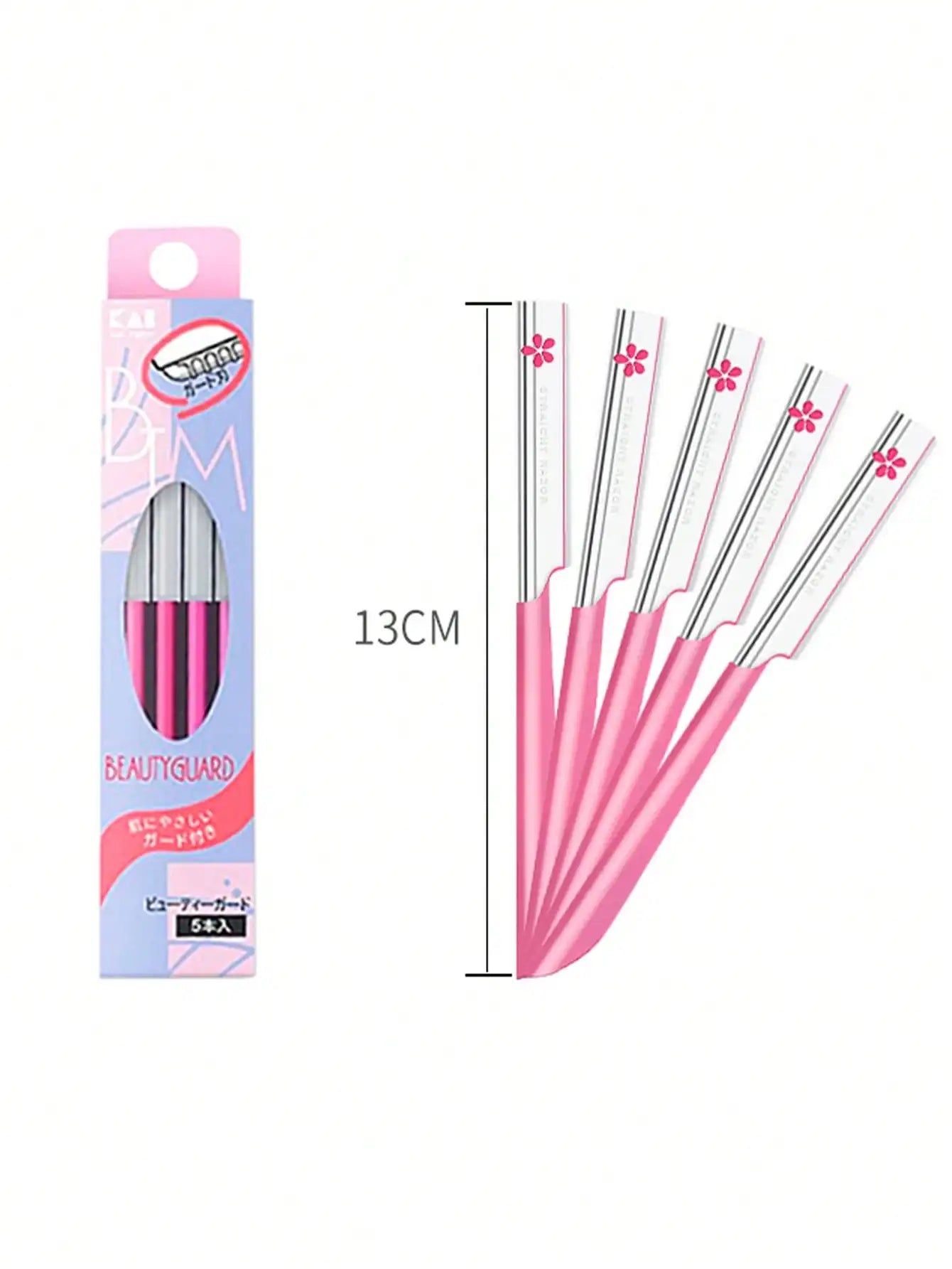5pcs Compact And Exquisite Beipin Professional Eyebrow Trimmer, Sharp Blade For Smooth And Clean Grooming
