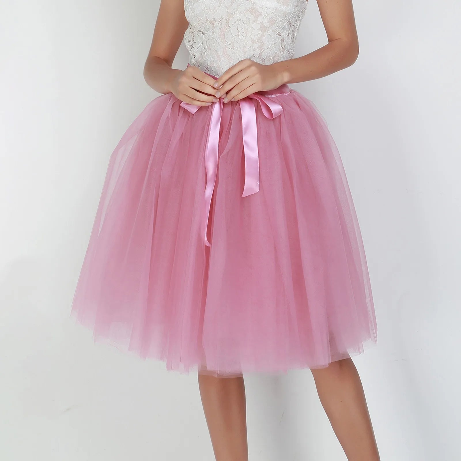 Princess Fairy Tulle Skirt Ballet Dance Tutu Skirts For Women Lolita Petticoat Tulle Party Puffy Skirts Ball Gown Dancewear